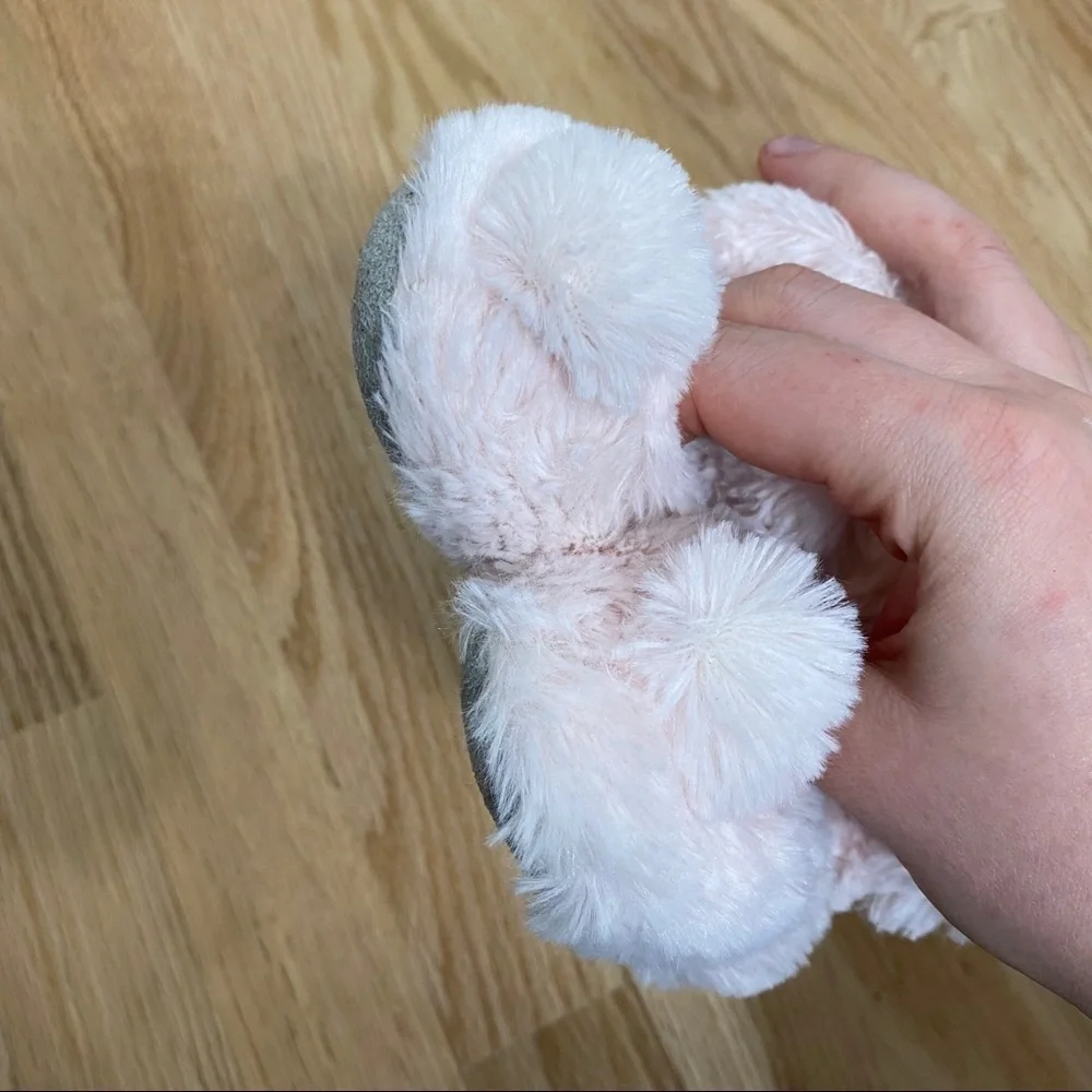 Laura Ashley Bunny Slippers Kids 7/8 Toddler Pink
